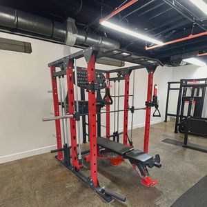 JUREN K3A Attrezzatura Fitness Commerciale in Metallo di Alta Qualità, <span class=keywords><strong>Rack</strong></span> Multifunzionale per <span class=keywords><strong>Squat</strong></span> e Smith Machine, Gabbia per Allenamento Completo del Corpo - Product Image 3