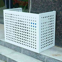Couverture de climatiseur en métal, couverture extérieure pour climatiseur, couverture en aluminium pour climatiseur