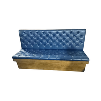 Mobilier de Restaurant commercial de Style nordique, cadre en bois avec rembourrage PU, siège et cabine arrière, sièges de banquet