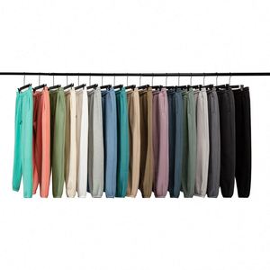 Pantalon de jogging décontracté unisexe en polaire épaisse 400G pour homme, avec cordon de serrage, coupe ample, personnalisable, style cargo, collection Hiver 2026 - Product Image 5