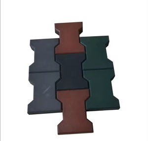 بلاط أرضيات مطاطي عالي الجودة ومتين على شكل عظمة حصان أو كلب - Product Image 5