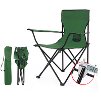 Chaise de dossier Portable Camping de loisirs avec accoudoir chaise de plage Camping chaise pliante extérieure
