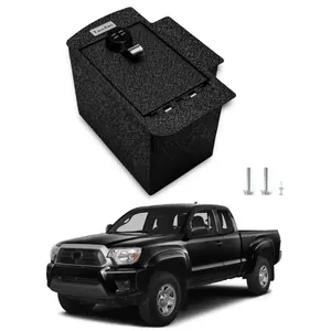 TuoJue In-vehicle Car Safe Security Product Central Console Armrest Organizer For 2005 - 2015 TOYOTA TACOMA Console Vault