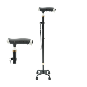 ノルディック折りたたみ老人ウォーキング杖高級アクリルファンシー調節可能自己防衛アクセサリー高齢者ウォーキングスティック - Product Image 1