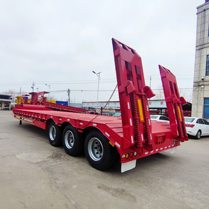 Remolque de plataforma baja hidráulica de 1-2 toneladas para trabajo pesado con cuello de cisne, 12.5x2.5x1.5m, Shandong Fengniao - Product Image 4