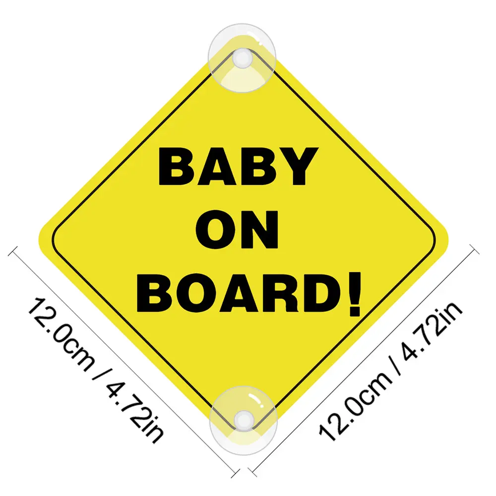 Señales magnéticas reflectantes de seguridad para bebés a bordo