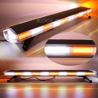 Rot-Blaue Amber COB LED Warnleuchte 30-72 Zoll Notfall-Stroboskop-Lichtleiste 12V 24V für Auto-LKW Sicherheitssignalleuchte