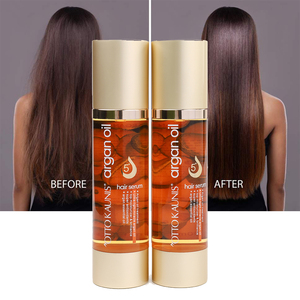 Dejar en el aceite de argán, seda natural, Protege el calor, suero para el cabello - Product Image 2