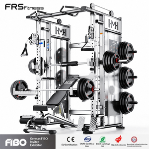 Machine Smith multifonctionnelle commerciale <span class=keywords><strong>avec</strong></span> <span class=keywords><strong>banc</strong></span> <span class=keywords><strong>de</strong></span> <span class=keywords><strong>musculation</strong></span> et rack <span class=keywords><strong>de</strong></span> puissance, plus <span class=keywords><strong>de</strong></span> 70 exercices, système d'entraînement intégré pour salle <span class=keywords><strong>de</strong></span> sport à domicile, capacité <span class=keywords><strong>de</strong></span> charge <span class=keywords><strong>de</strong></span> 1800 kg, Q235 - Product Image 1
