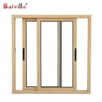 Ventana Corredera de Aleación de Aluminio a Prueba de Polvo e Impermeable, con Doble Vidrio Templado, Ahorro de Energía, Kit de Herrajes de Marca Alemana