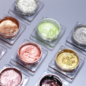 Wholesale New Cream Metallic Diamond <strong>Eyeshadow</strong> &amp; Eyeliner Black Shimmer Pigmented <strong>Liquid</strong> Single <strong>Eyeshadow</strong> Private Label - Product Image 2