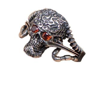 Octopus Skull <b>Ring</b> Zinc Alloy Red Eyes <b>Adjustable</b> <b>Size</b> Gift Jewelry - Product Image 4