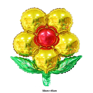 Fiore di compleanno personalizzato palloncino cinque petali palloncini di lamina di fiori bomboniere e regali di nozze decorazioni per feste di compleanno Globos - Product Image 2