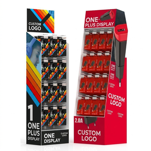 Exhibidores de Cartón Plegables y Autoportantes para Calzado, Ecológicos y Personalizados, con Ganchos para Zapatos, para Promoción de <span class=keywords><strong>Zapatillas</strong></span> - Product Image 2