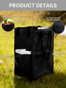 Factory Direct Sales Portable Shopping Bag Foldable Supremarket Shopping Cart Grocery Shopping Cart Trolly with Two Wheels - Product Image 3