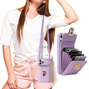 กระเป๋าหนัง PU สุดหรูมีสายคาดลำตัวเคสโทรศัพท์สำหรับ <span class=keywords><strong>iPhone</strong></span> 15 PRO MAX 14 13 IPhone15มาพร้อมกับกระเป๋าเงินฝาหลัง - Product Image 4