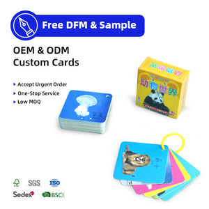 Cartes flash phoniques laminées imperméables effaçables à sec pour enfants de 4 à 8 ans, lecture, rhymes, traçage - Product Image 1