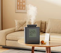 Diffuseur de parfum multifonctionnel au design spécial avec réveil numérique et affichage de la température pour la maison et le bureau