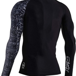 Men <b>Compression</b> <b>Shirt</b> Rash Guard Custom logo No Gi Grappling Jiu Jitsu Rashguard - Product Image 2