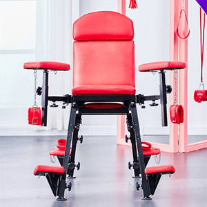 مقعد عبودية قابل للتعديل مع بطانة سميكة طقم بدسم للكبار أثاث موقف الحب - Product Image 4