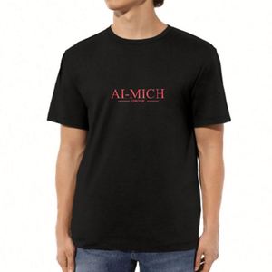 Design Factory Custom Logo Printed Men's <b>T</b>-Shirt 50% Cotton 50% Polyester Breathable Plain Blank Short Sleeves OEM Top Tops Tee - Product Image 3