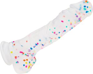 Dildo de <span class=keywords><strong>Silicona</strong></span> con <span class=keywords><strong>Base</strong></span> Ancha, Juguete Sexual para Adultos con Eje Curvo y Bolas para Punto G Vaginal y Próstata <span class=keywords><strong>Anal</strong></span> - Product Image 1