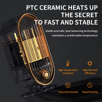 Chauffage céramique vertical PTC à la mode pour bureau à domicile alimenté par USB chauffage de bureau à faible consommation d'énergie électrique chaud et froid