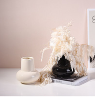 Vases en céramique au design minimaliste, haute valeur esthétique, durables, simples, pour table à manger, fleurs séchées, décoration intérieure