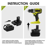 Adaptateur de batterie de qualité fiable MT20RNL 18V Lithium-ion pour convertir les outils de perceuse sans fil 18V