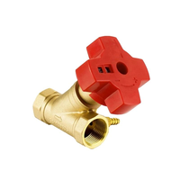 Vanne de régulation manuelle en laiton et bronze DN15-DN65 à structure de type vanne de retenue pour équilibrage dynamique et statique de l'eau et de l'huile