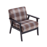 Fauteuil de salon traditionnel en bois massif écologique à un siège