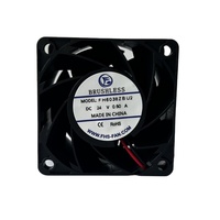 Ventilateur axial CC haute vitesse 6038 de 2,5 pouces, 60x60x38mm, 12V 24V 48V pour serveur à haute pression statique, télécommunications et redresseur