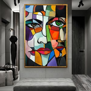 אמנות קיר מודרנית לעיצוב הבית, ציור שמן אבסטרקטי על קנבס, ציור בעבודת יד - Product Image 4