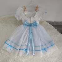 BT2607231007 Livraison rapide, costumes de danse espagnole pour enfants, filles, femmes, adultes, tutu bleu romantique pour la danse classique
