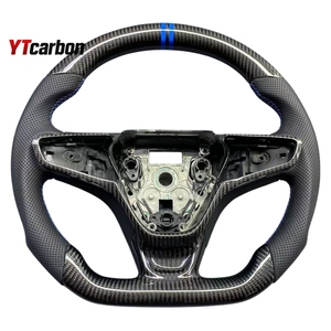 YTcarbon pour <span class=keywords><strong>Malibu</strong></span> Bolt Equinox Volt <span class=keywords><strong>RS</strong></span> accessoires intérieurs de voiture Style de course volant en Fiber de carbone personnalisé - Product Image 3