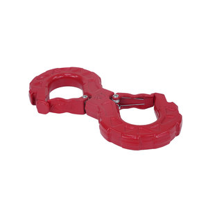 Gancho <span class=keywords><strong>de</strong></span> Remolque Doble <span class=keywords><strong>de</strong></span> Acero Forjado con Recubrimiento en Polvo Rojo, Gancho en S para Remolcar Automóviles, Capacidad <span class=keywords><strong>de</strong></span> 50 lb, Soporte Estructural, Logotipo Personalizado para Remolque - Product Image 5