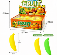 Jouet anti-stress créatif en forme de banane rebondissante à presser, changeant de couleur, pour enfants, décompression - Vente en gros