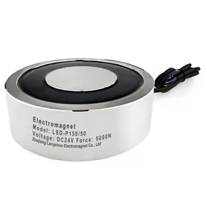 LSD-P150/50 Ronde Elektromagneet Dc Cilinder Ip68 Elektrische Magneten Elektromagnetische Solenoïde Zuignap Fabriek Aangepaste Hefmagneet