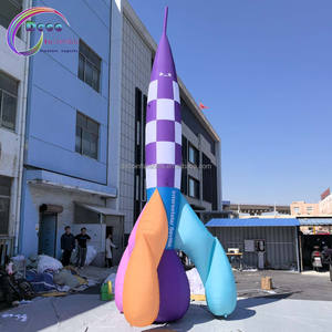 Razzo dei cartoni animati gonfiabile pubblicità gonfiabile atterraggio a 8.5 metri di <span class=keywords><strong>altitudine</strong></span> - Product Image 2