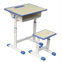 Ensemble de bureau et chaise pour étudiants, de haute qualité, moderne, durable, ergonomique, écologique, en métal, réglable en hauteur, pour une utilisation dans la chambre