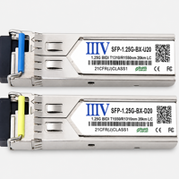 Transceptor Óptico SFP BiDi de 1.25G, 20kM, 1310nm/1490nm/1550nm, LC, Fibra Monomodo SMF, DDM, Módulo SFP Bidireccional de Fibra Única