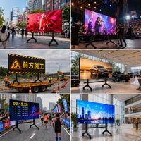 Écran LED mobile P2.6 P2.9 P3.91 500x1000mm, mur vidéo à haute fréquence de rafraîchissement, panneau LED pour affichage extérieur et intérieur, pour événements sportifs et scènes