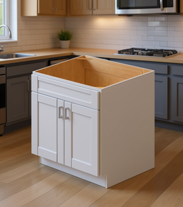 Mobile da Cucina Bianco Stile Shaker Sunique Sydney, Pannello MDF, Design Moderno SW-SB30 - Product Image 2