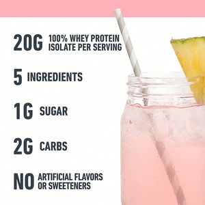 Wholesale OEM Clear <strong>Whey</strong> Isolate <strong>Protein</strong> Powder Food Grade Providing Energy Post Workout Recovery Drink Mix Gluten Free <strong>Zero</strong> - Product Image 5
