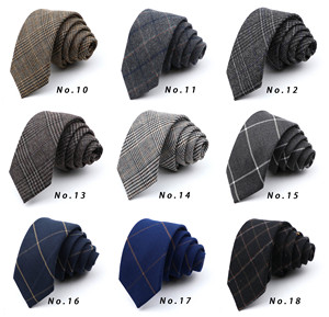 Cravates pour hommes 6 cm Cravates classiques <span class=keywords><strong>en</strong></span> coton fines pour hommes Cravates rayées étroites <span class=keywords><strong>Cravate</strong></span> <span class=keywords><strong>en</strong></span> <span class=keywords><strong>cachemire</strong></span> fine - Product Image 4