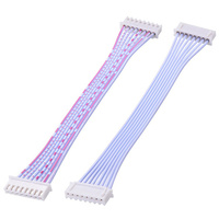 Câble plat équivalent à un faisceau de câbles Dupont 1,25 mm de pas, 8 broches, style JST GH, isolé en nylon, pour applications de drones, FPV, modèles RC