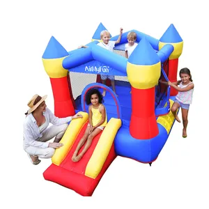 Soplador de parque de tierra de juego interior, juegos de salto grandes al aire libre, juego de fiesta, casa de rebote de Castillo, toboganes, gorila inflable para niños