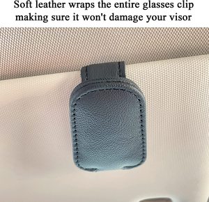 Supporti per <span class=keywords><strong>occhiali</strong></span> da sole per visiera parasole per <span class=keywords><strong>auto</strong></span> <span class=keywords><strong>occhiali</strong></span> in pelle magnetica Clip per gancio per <span class=keywords><strong>occhiali</strong></span> per Clip per biglietti per <span class=keywords><strong>auto</strong></span> supporto per <span class=keywords><strong>occhiali</strong></span> - Product Image 6