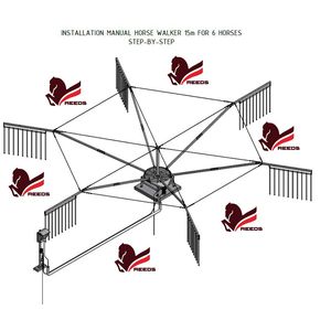 กกได้รับการจดสิทธิบัตรม้าวอล์คเกอร์ที่มั่นคงสำหรับม้าที่จะออกกำลังกายด้วยมอเตอร์เจ้อเจียงและการรับรอง CE - Product Image 4