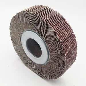 Grit 150 Imported Klingspor Sand Cloth Material 6.5*1*1 inch Flap Wheel for Rust Removing of Polishing Stainless Steel Metal